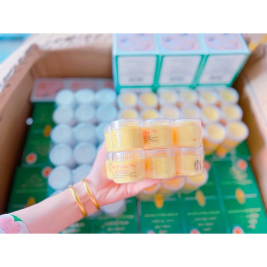 Lẻ hộp kem kích trắng X6 hà anh màu vàng 30g