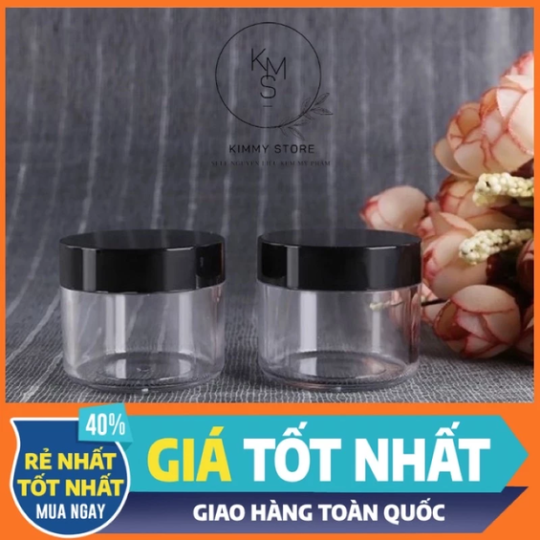 Hủ đựng kem 30g nắp đen