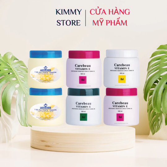 Kem dưỡng da Carebeau Vitamin E 500g hồng Thái Lan