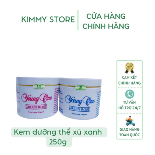 Kem dưỡng trắng da toàn thân young one Greenrose xanh và đỏ 250g