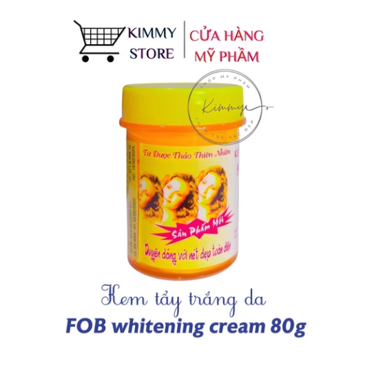 Lẻ hủ kem FOB màu vàng 80g