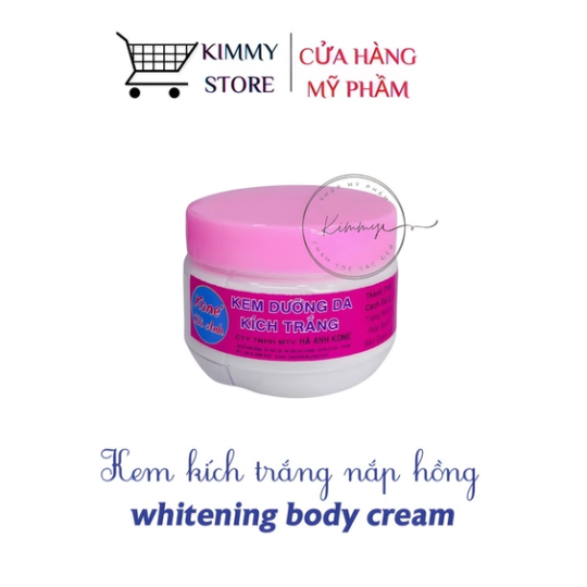 Lẻ hộp kem kích trắng nắp màu hồng