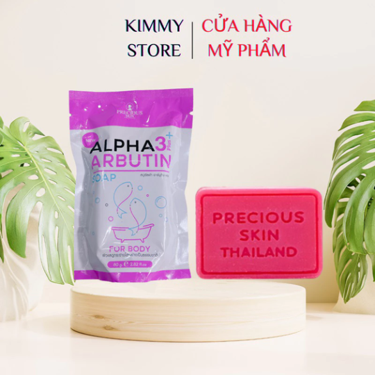 Soap xà phòng kích trắng da Alpha arbutin 3plus 80g