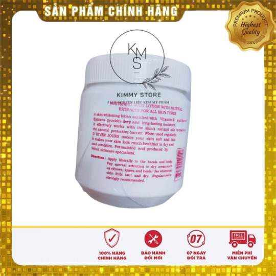 Lẻ 1 hộp 350g lotion velvet whitening chữ đỏ