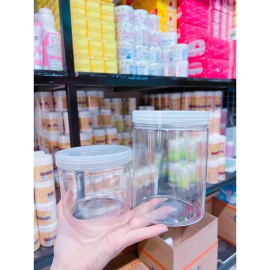 Hủ đựng kem 500g trong suốt