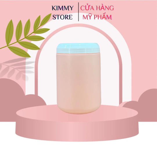 Hủ nhựa đựng kem 1kg dạng vòi ấn màu hồng