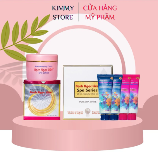 01 Bộ kem bạch ngọc liên và Tắm trắng bạch ngọc liên spa series