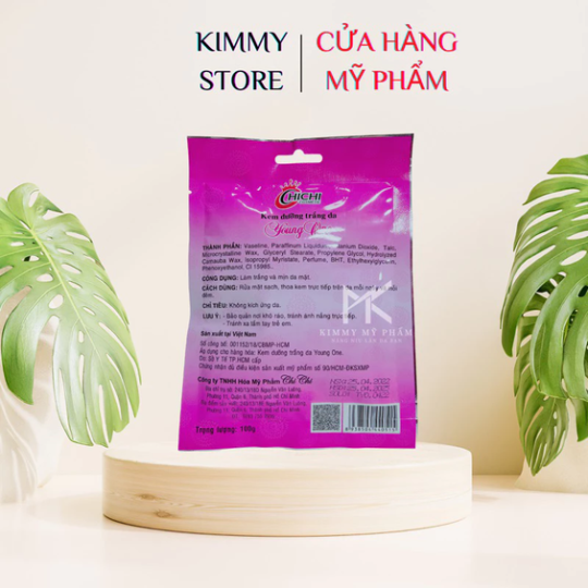 Kem dưỡng trắng da Young one xù dạng gói 100g