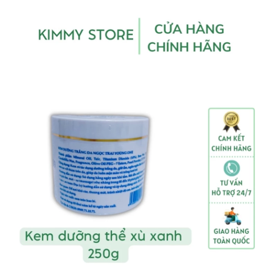 Lẻ hộp 250g kem dưỡng trắng da Young one xù xanh Greenrose
