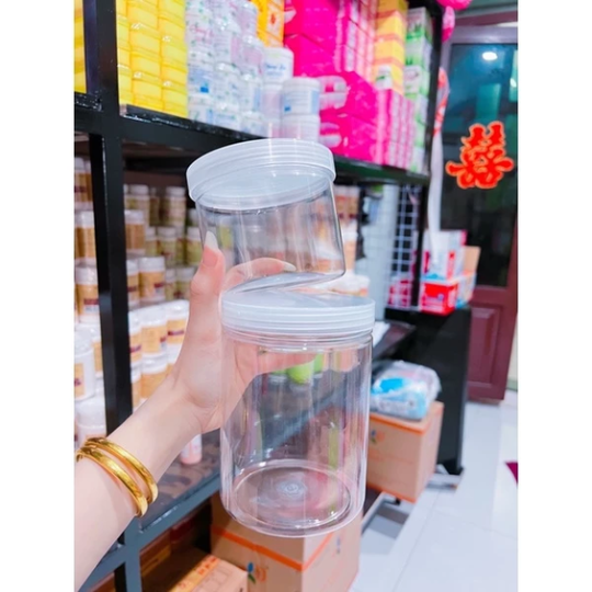 Hủ đựng kem 500g trong suốt