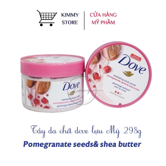 Tẩy tế bào chết Dove lựu đỏ Exfoliating Body Polish Scrub 298g