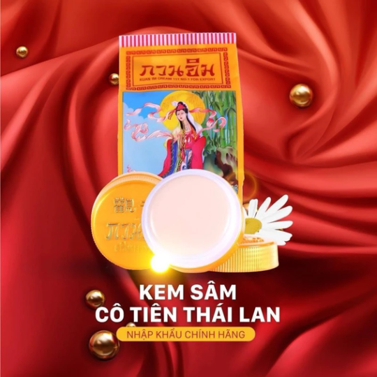 01 hộp kem dưỡng trắng da sâm cô tiên vàng Kua Im Thái Lan