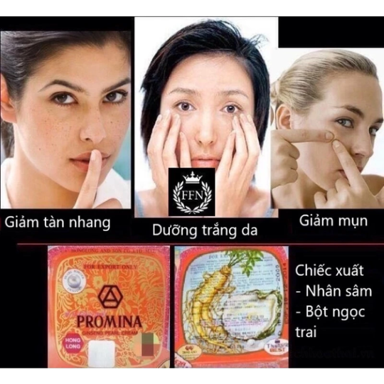 01 hộp kem dưỡng trắng da sâm PROMINA thái lan 11g