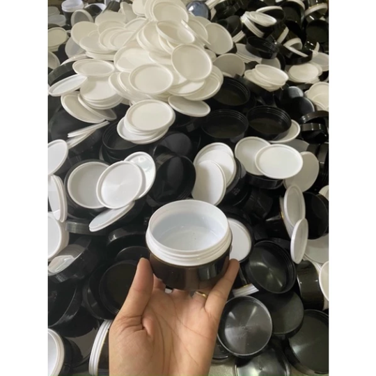 Lẻ hủ đựng kem 100g màu đen