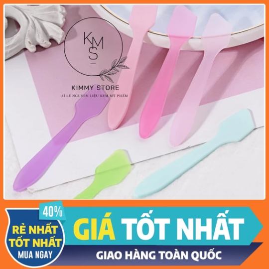 Muỗng que nhựa múc lấy kem mini nhiều màu