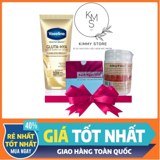 Bộ kem tẩy bạch ngọc liên xanh