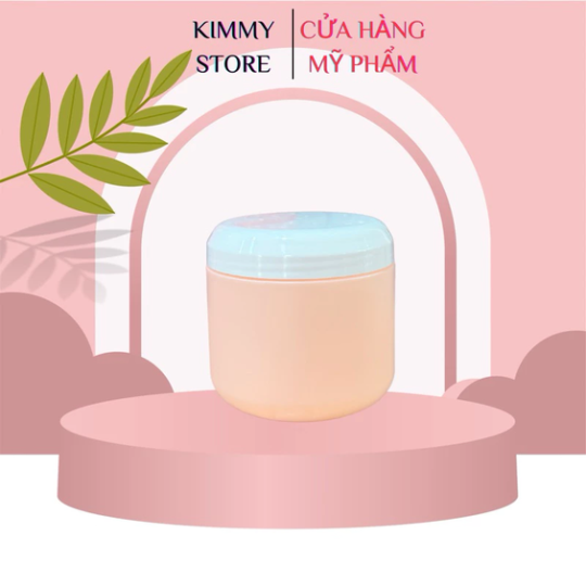 Hủ nhựa đựng kem 1kg dạng vòi ấn màu hồng
