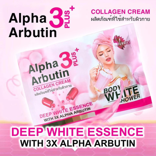 Bộ Ủ trắng body alpha arbutin collagen Cream 3plus