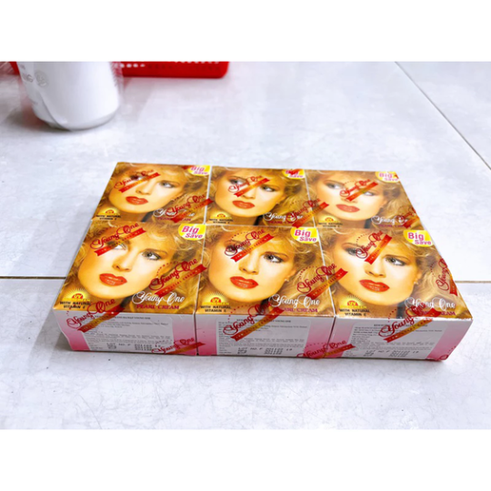 Sỉ lố 12 hộp kem young one 4.5gram ( xù thái )