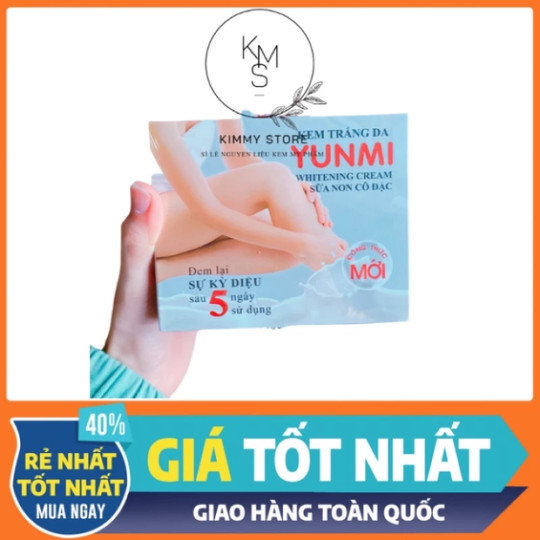 Lẻ 1 hộp 25g kích trắng yunmi hương sữa non hàng cty