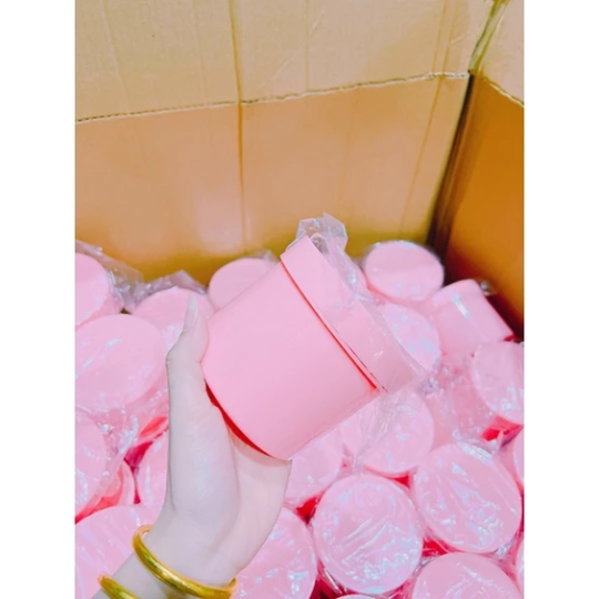 Hủ nhựa đựng kem 500g màu hồng phấn ( hường )