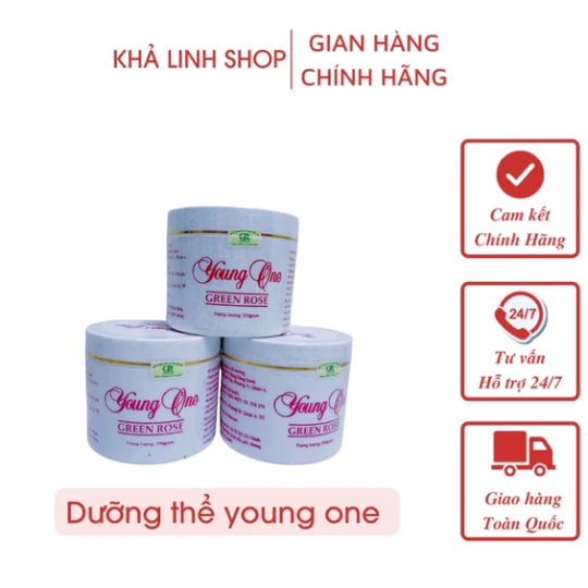 Kem dưỡng trắng da toàn thân young one Greenrose xanh và đỏ 250g