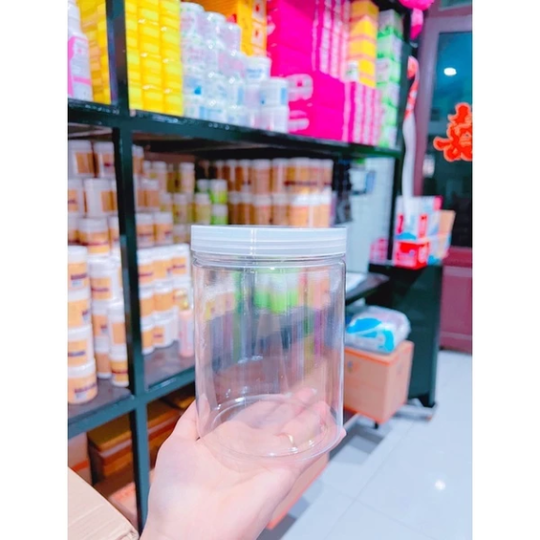 Lẻ hủ đựng kem 1kg nhựa pet trong suốt