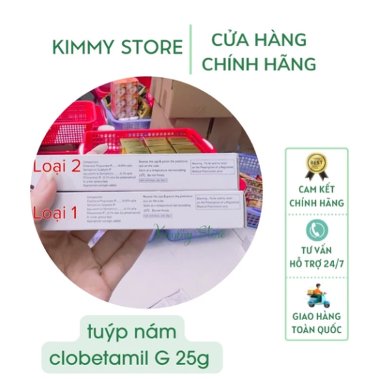 Lẻ tuýp 25g clobetamil G
