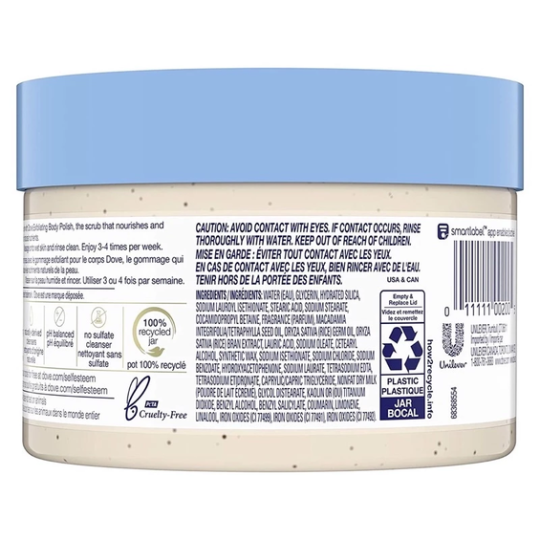 Tẩy da chết toàn thân Dove Exfoliating Body Polish bản mỹ 298gram