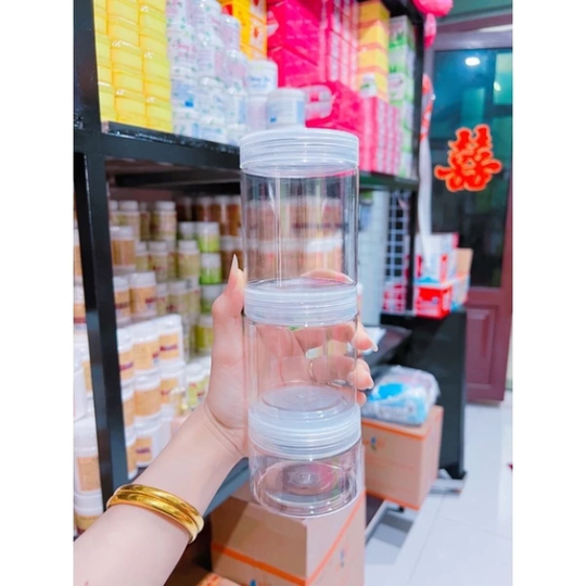 Hủ đựng kem 500g trong suốt