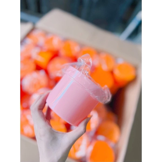 Hủ nhựa đựng kem 500g màu hồng phấn ( hường )