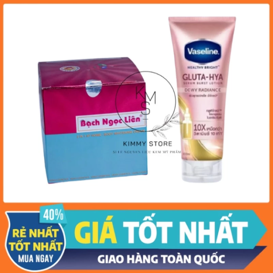 Bộ kem tẩy bạch ngọc liên xanh