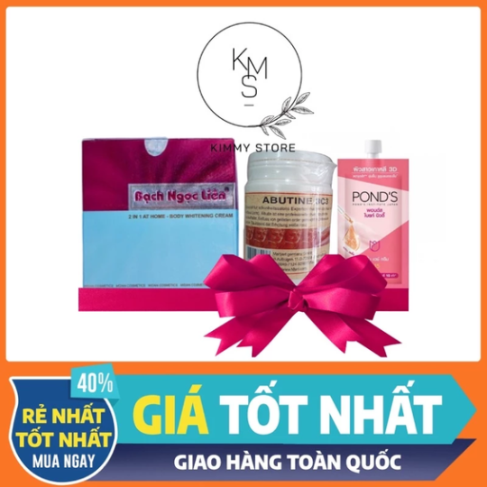 Combo siêu tẩy kem body bạch ngọc liên và vaseline