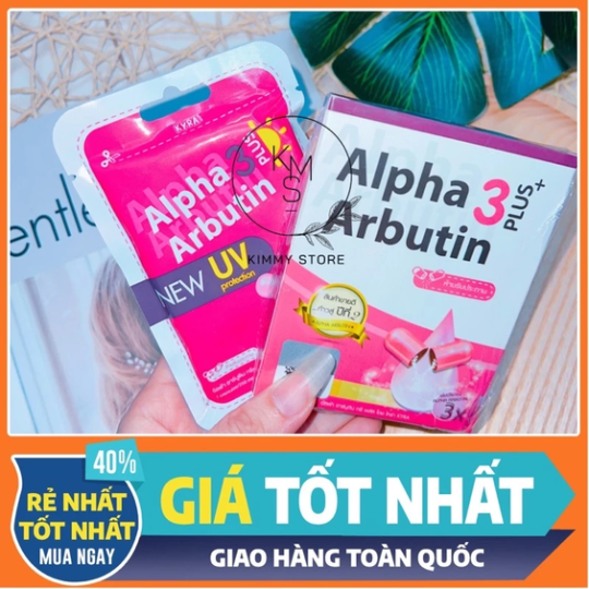 Túi 10 viên cấy trắng alpha Arbutin 3 plus UV