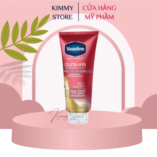 Bộ 3 vaseline gluta hya 10X và 50X chai hồng