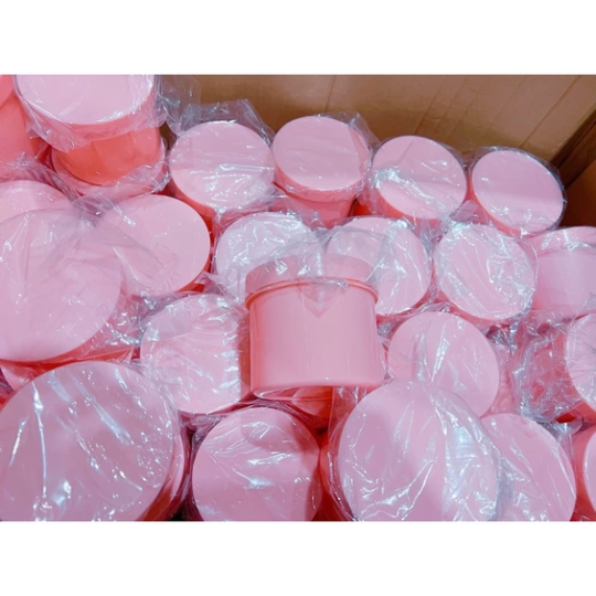 Hủ nhựa đựng kem 500g màu hồng phấn ( hường )