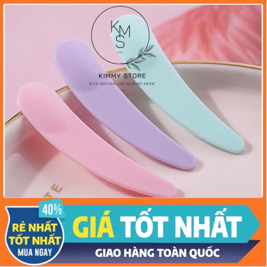Muỗng que nhựa múc lấy kem mini nhiều màu
