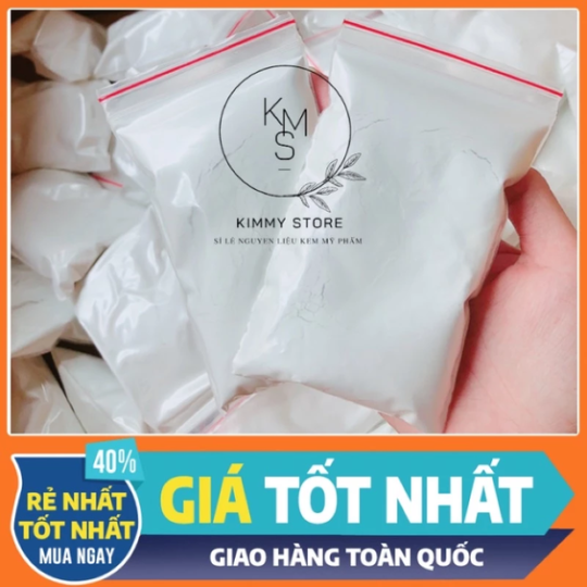 Lẻ 1 túi zip 50g bột tẩy kích trắng màu trắng