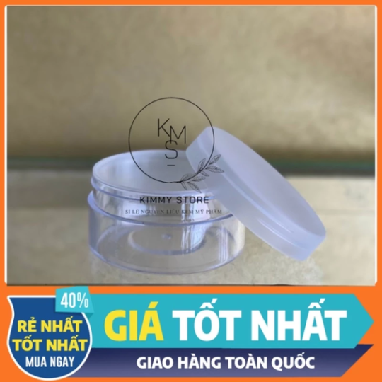 Hủ đựng kem 200g dẹp trong suốt