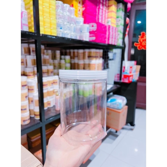 Lẻ hủ đựng kem 1kg nhựa pet trong suốt