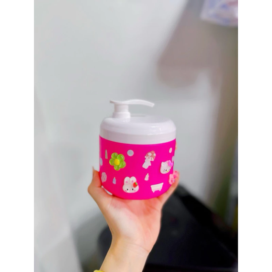 Hủ nhựa đựng kem 500g dạng vòi ấn nhiều màu Sẽ