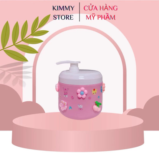 Hủ nhựa đựng kem 500g dạng vòi ấn nhiều màu Sẽ
