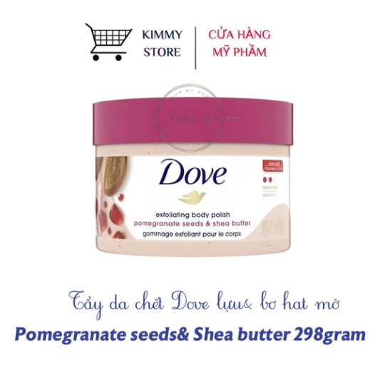 Tẩy da chết toàn thân Dove Exfoliating Body Polish bản mỹ 298gram