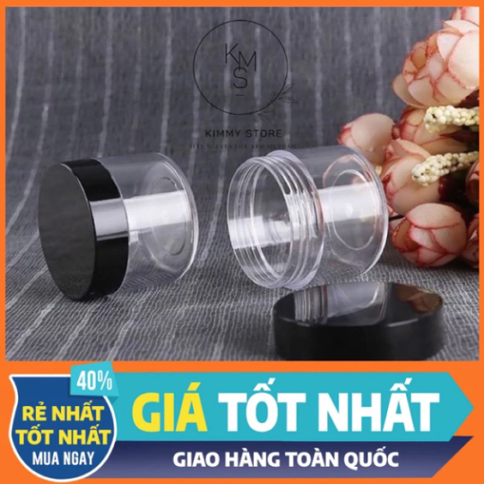 Hủ đựng kem 30g nắp đen