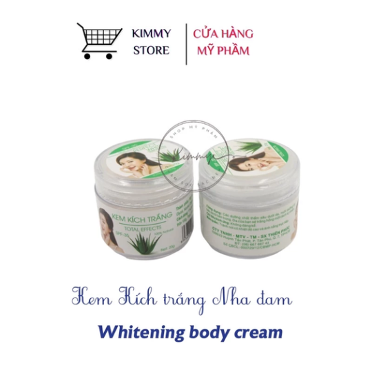 Lẻ hộp kem kích trắng nắp màu hồng