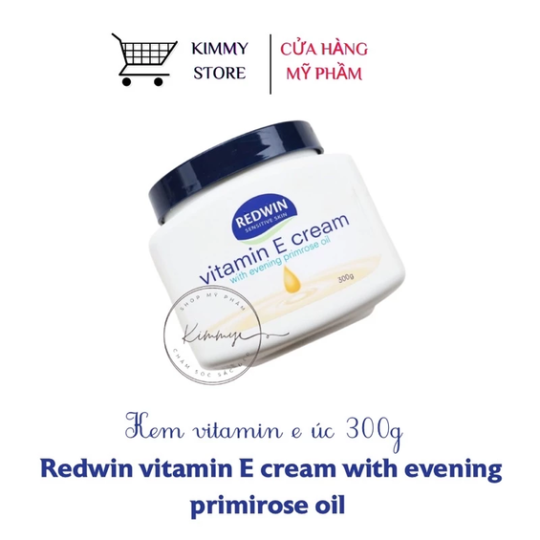 Kem dưỡng ẩm Redwin Vitamin E cream Úc hộp 300g chuẩn