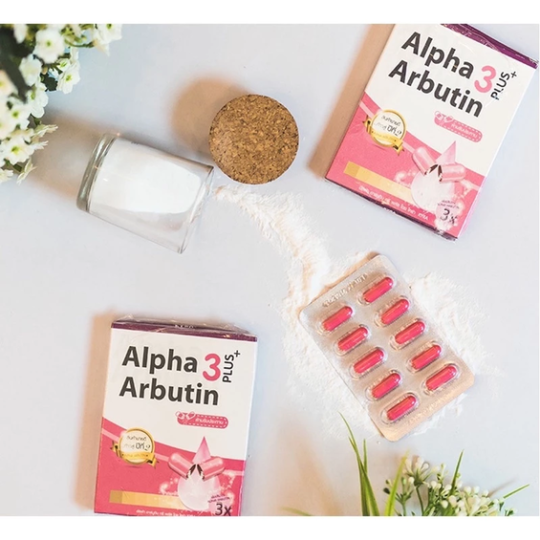 10 Viên cấy trắng alpha arbutin 3plus thái lan kích trắng