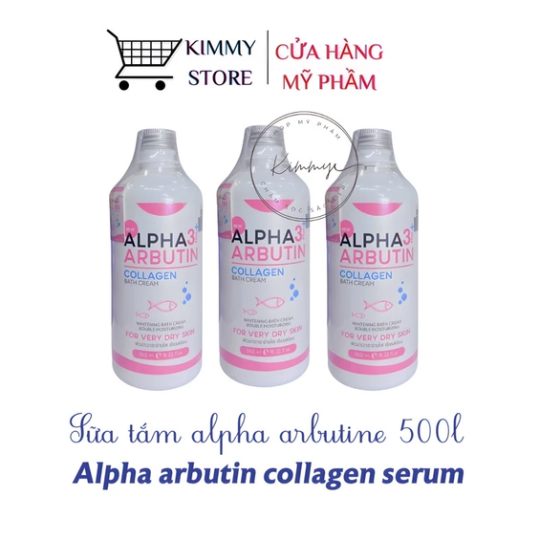 Sữa tắm dưỡng trắng da alpha arbutin Thái lan 350ml