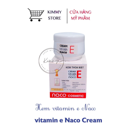 kem vitamin E NACO 3 mặt lẻ 1 hộp 45g