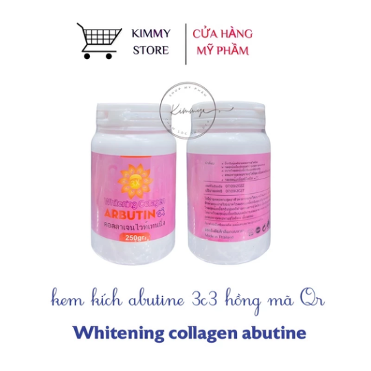 Lẻ hộp 200g kem kích trắng arbutin 3C3 hồng